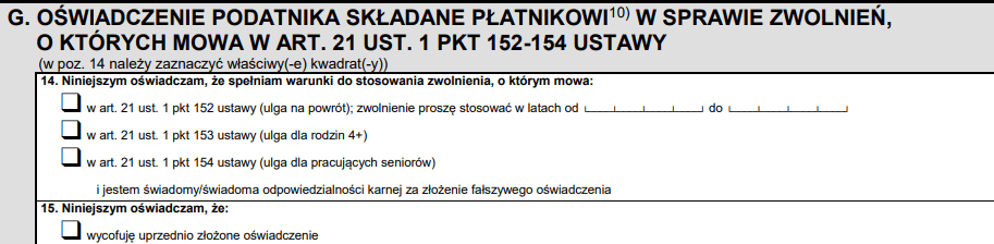PIT-2: część G