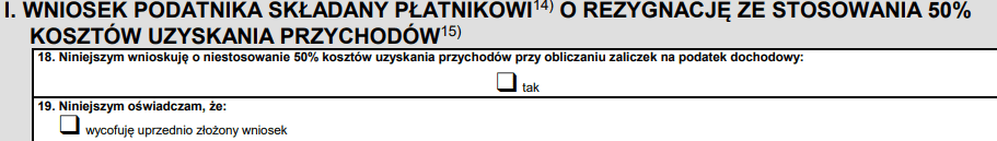 PIT-2: część I